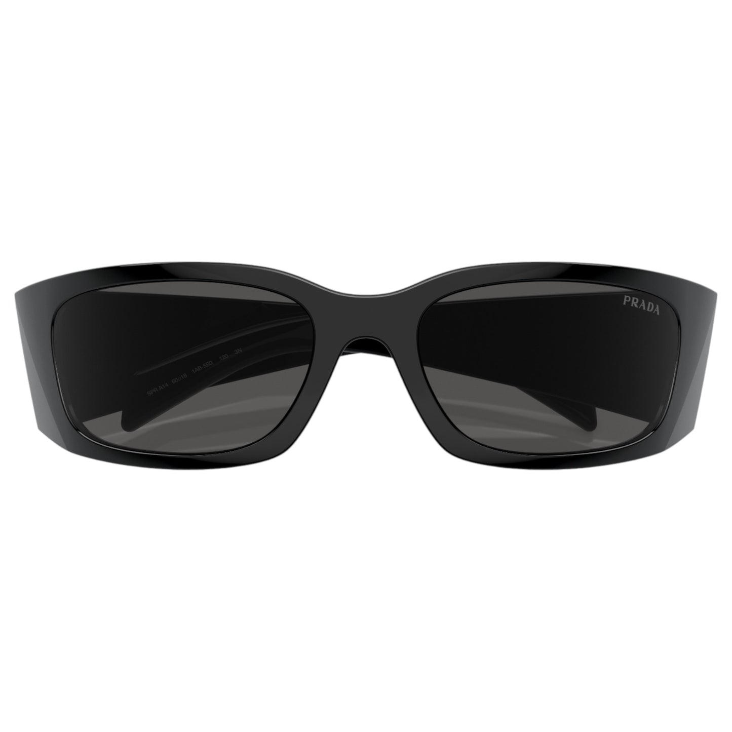 Womens Prada PRA14S Sunglasses Black/Dark Grey