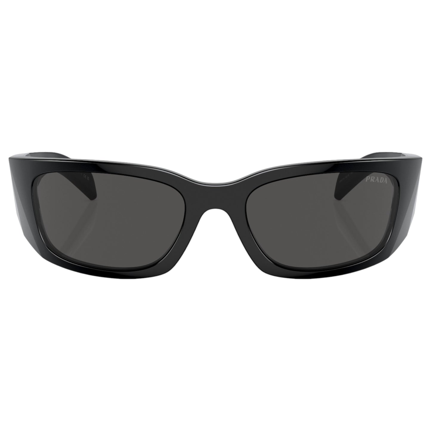Womens Prada PRA14S Sunglasses Black/Dark Grey