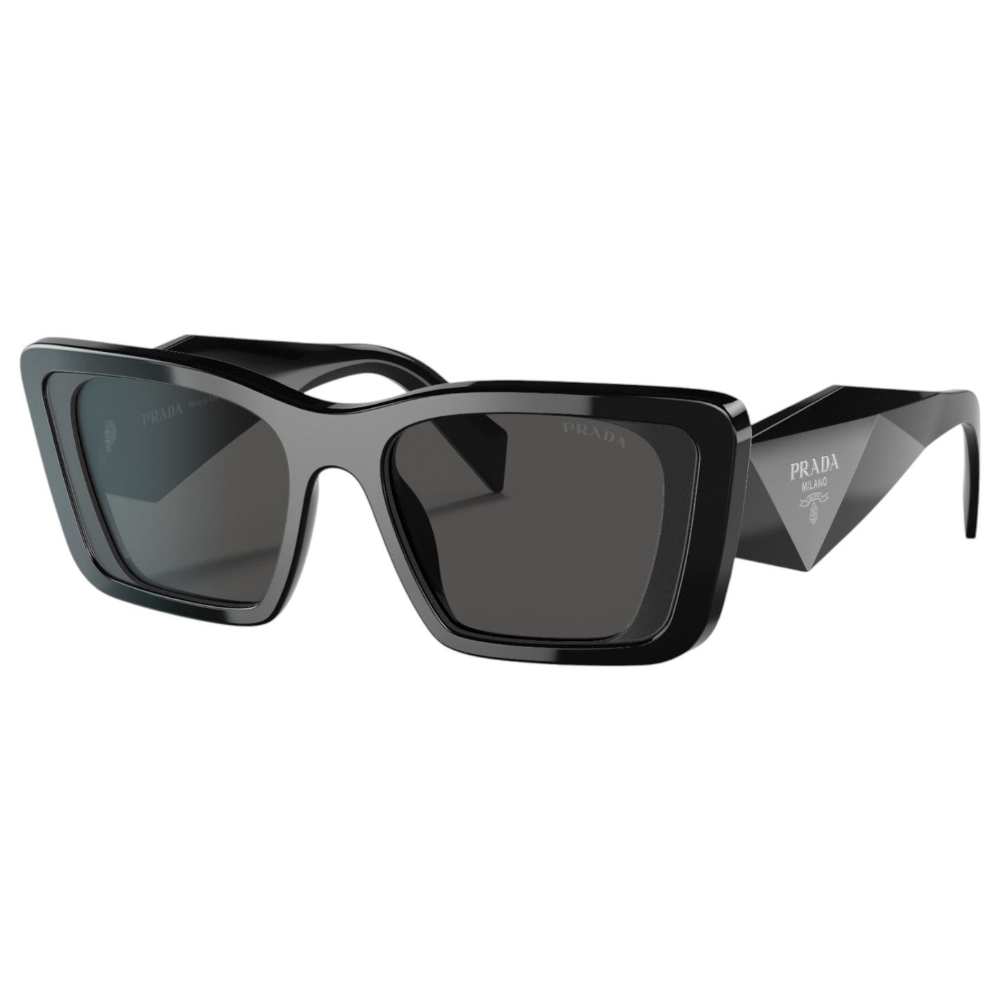 Womens Prada PR08YS Sunglasses Black/Dark Grey