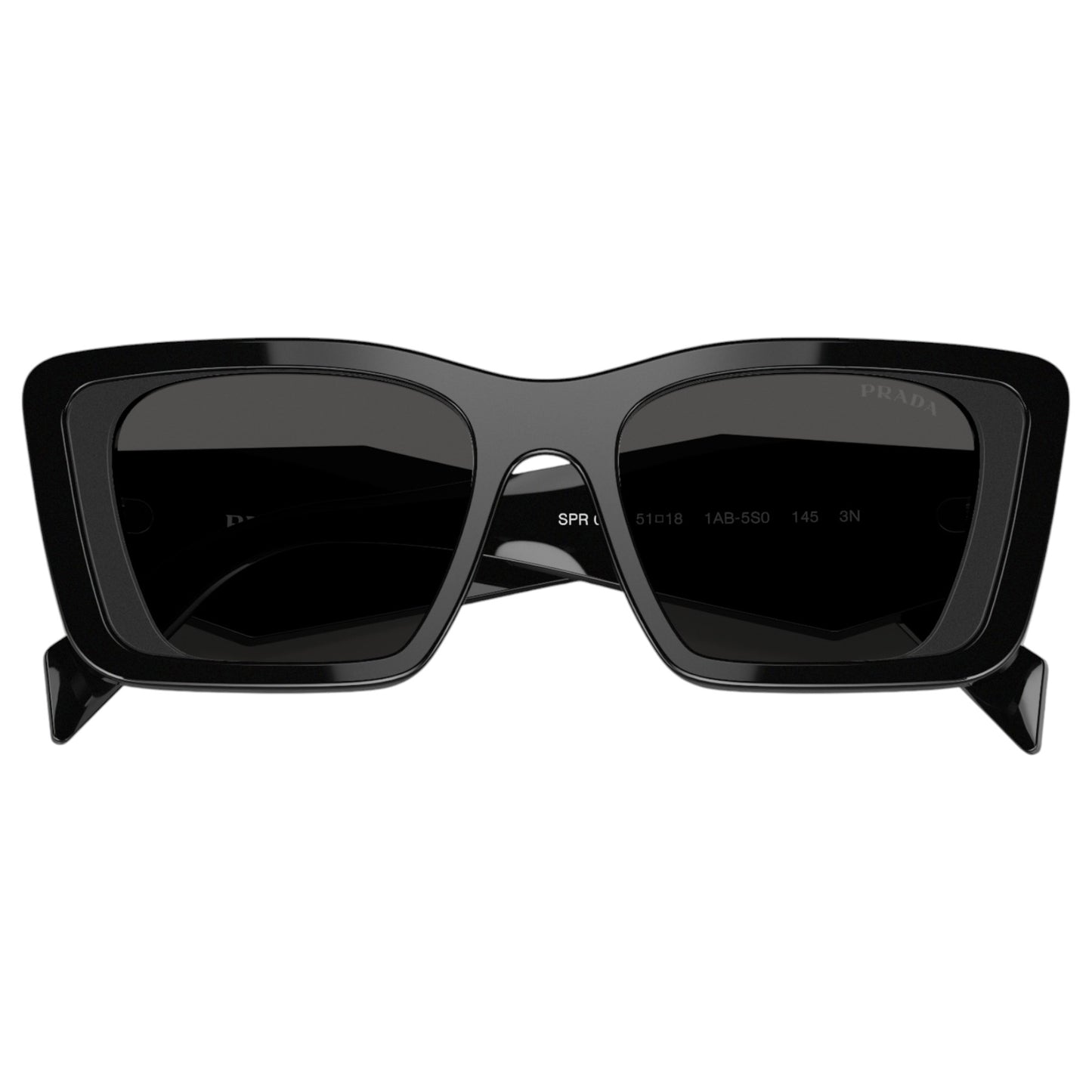 Womens Prada PR08YS Sunglasses Black/Dark Grey