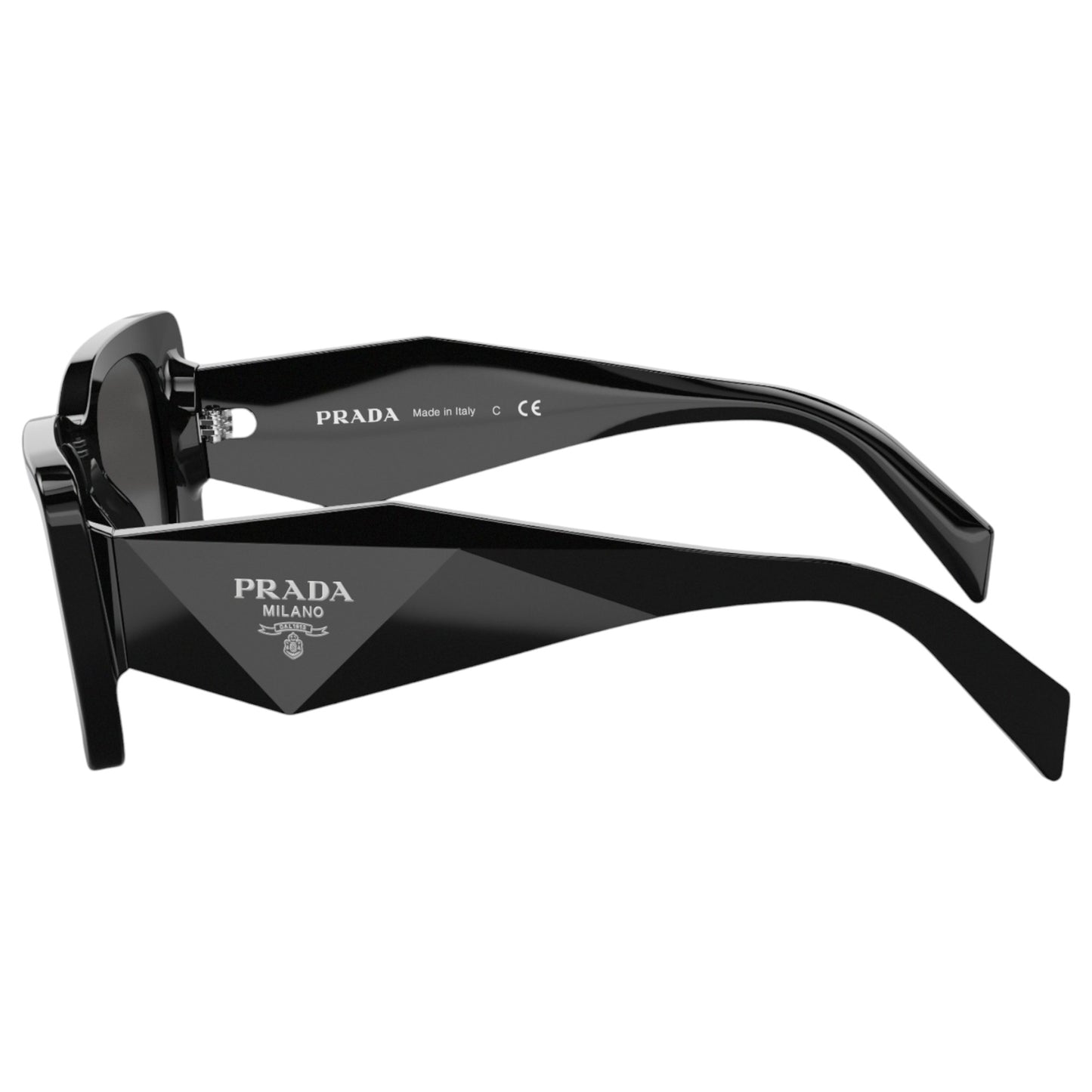 Womens Prada PR08YS Sunglasses Black/Dark Grey