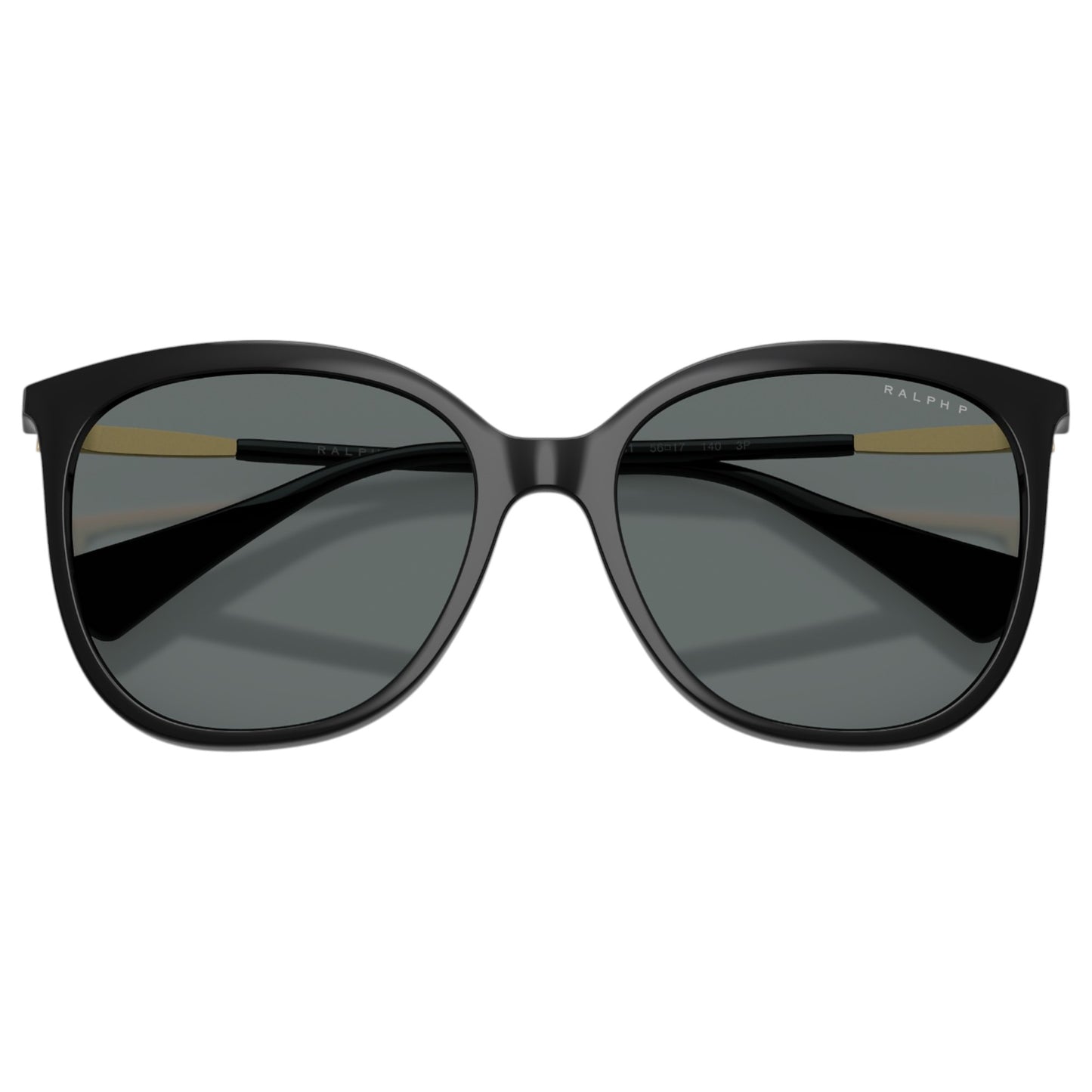 Womens Ralph Lauren RA5248 Sunglasses Shiny Black/ Plar Dark Grey