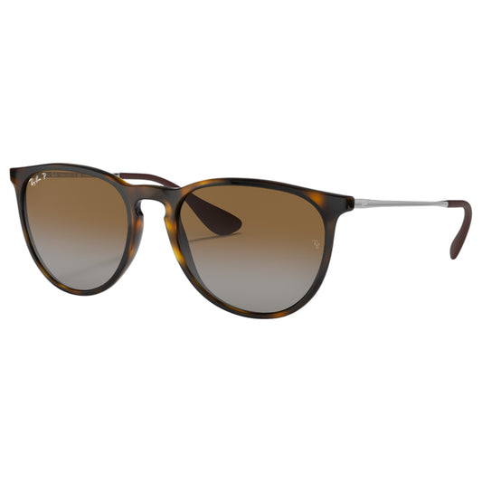 Womens Ray-Ban Erika Classic RB4171 Polarized Sunglasses Light Havana/ Brown