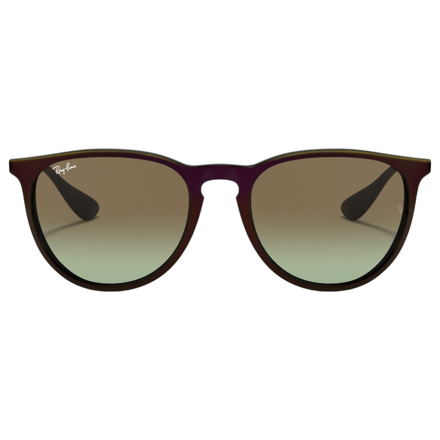 Womens Ray-Ban Erika Classic RB4171 Sunglasses Black/ Green Brown