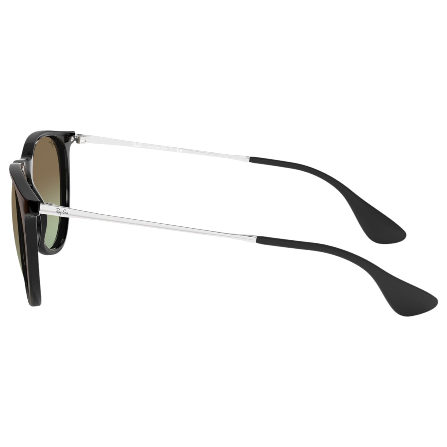Womens Ray-Ban Erika Classic RB4171 Sunglasses Black/ Green Brown