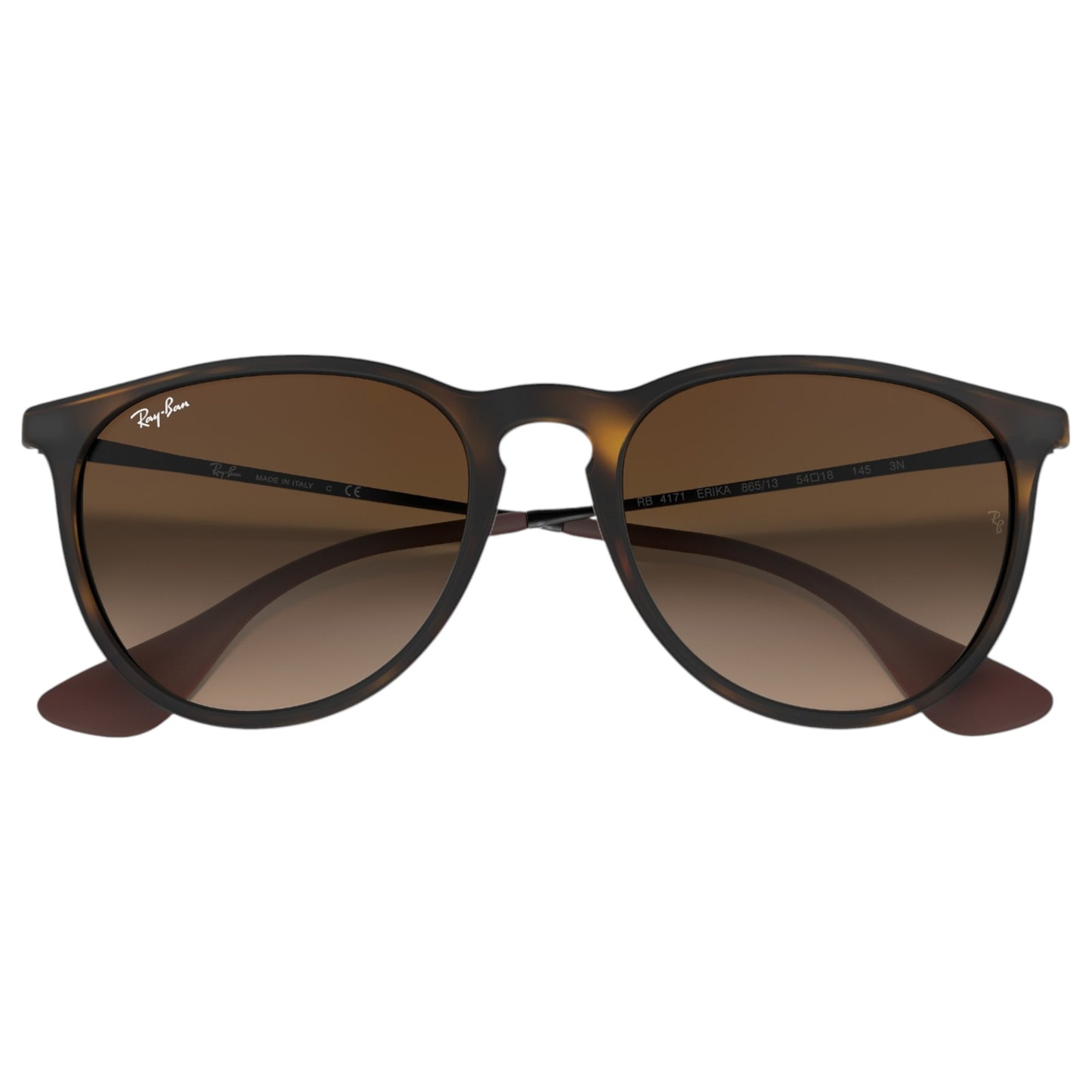 Womens Ray-Ban Clubmaster RB4171 Sunglasses Matte Havana/ Brown