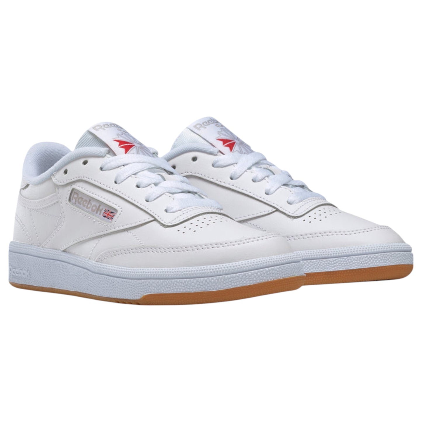 Womens Reebok Club C 85 Shoes White/Light Grey/Gum