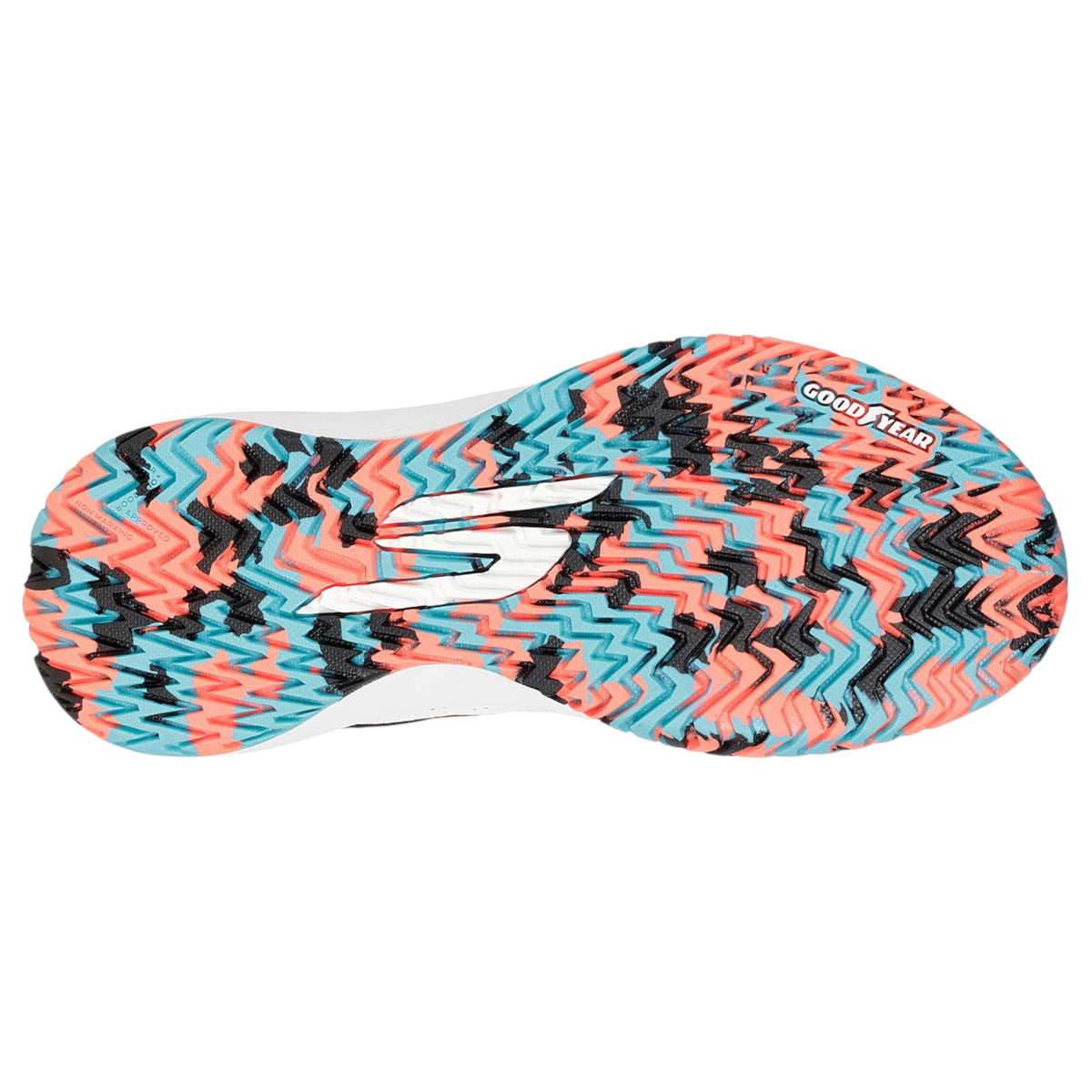 Womens Skechers Viper Court Rally White Multi Athletic Pickleball Shoes
