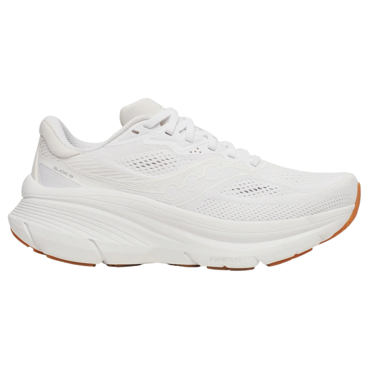 Womens Saucony Guide 19 Shoes White/Gum