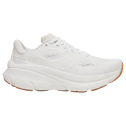 Womens Saucony Guide 19 Shoes White/Gum