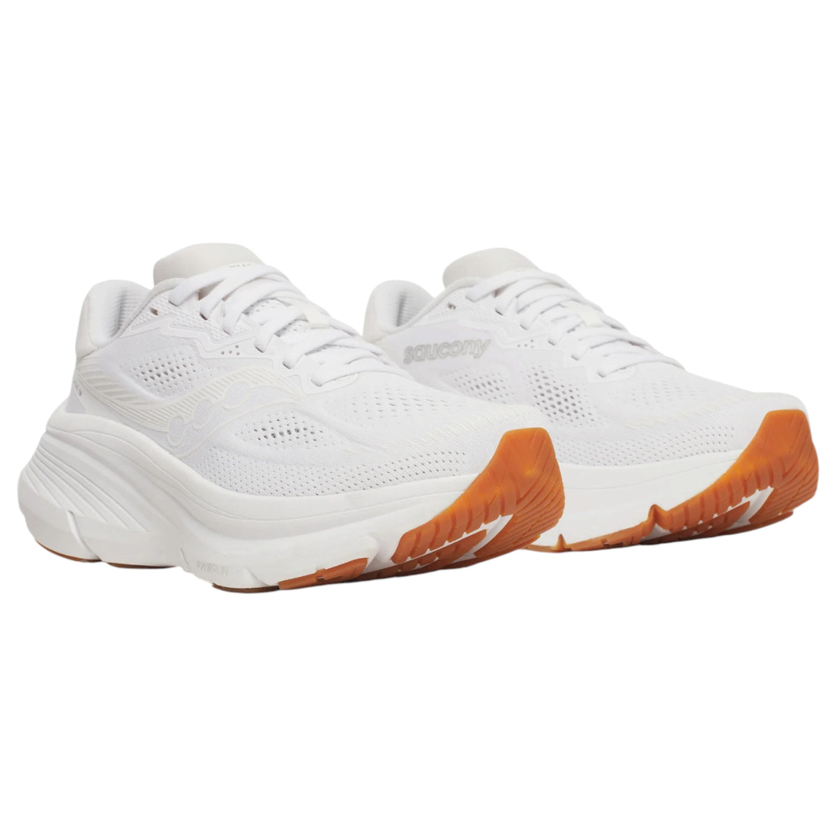 Womens Saucony Guide 19 Shoes White/Gum