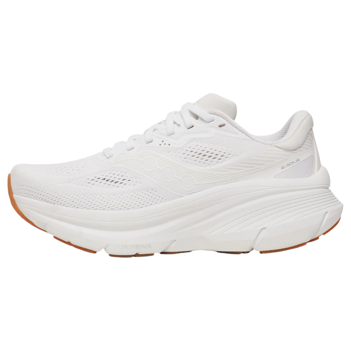 Womens Saucony Guide 19 Shoes White/Gum