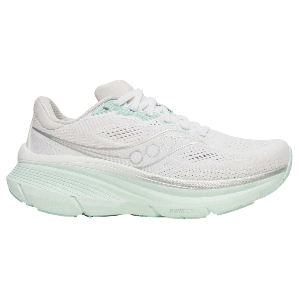 Womens Saucony Guide 19 Wide Shoes White/Hush