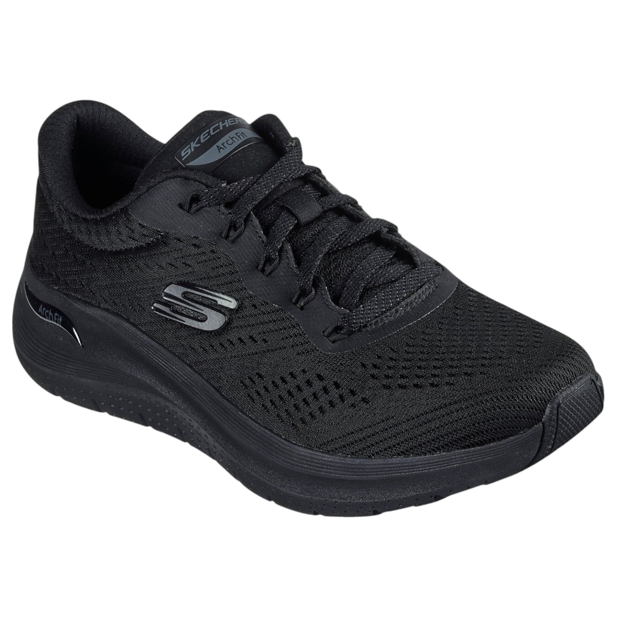 Womens Skechers Arch Fit 2.0 - Big League Shoes Black/Black