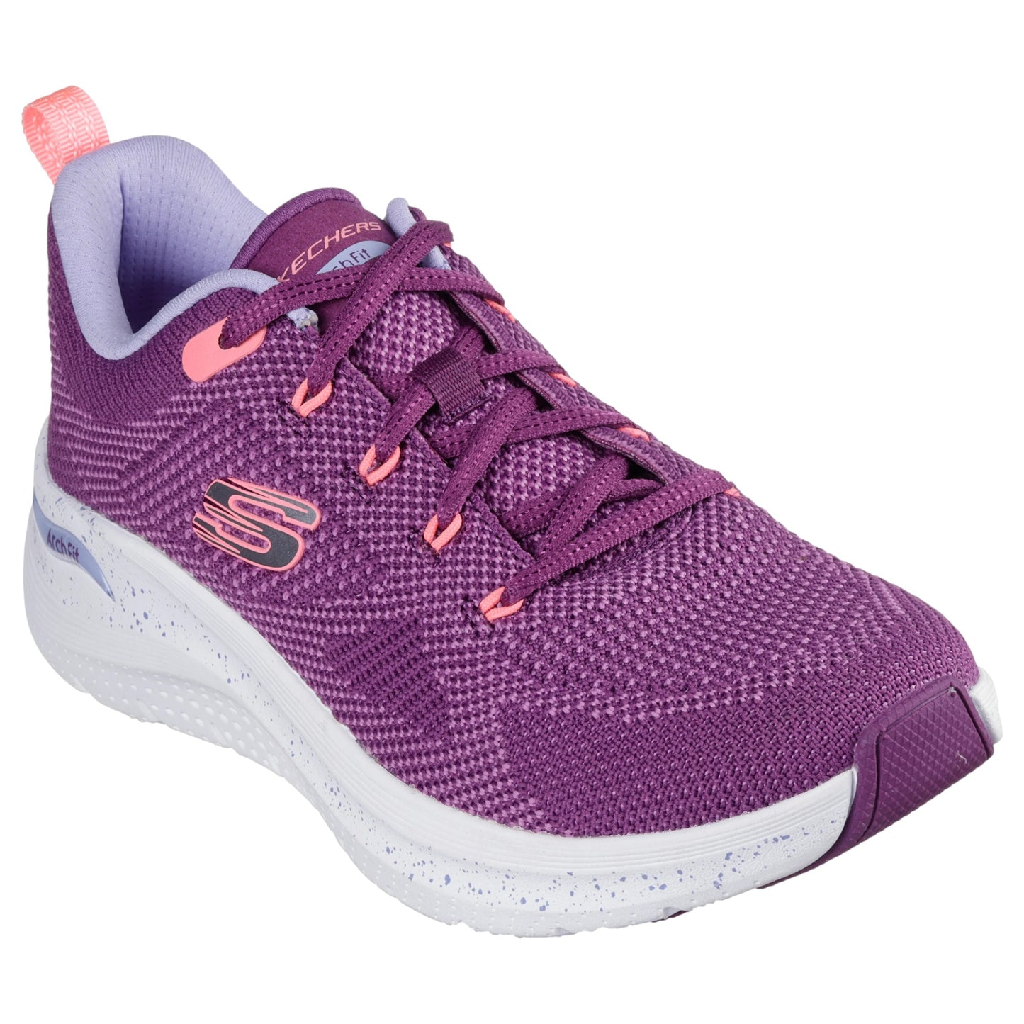Womens Skechers Arch Fit 2.0 - Fast Paced Athletic Shoes Purple Multi