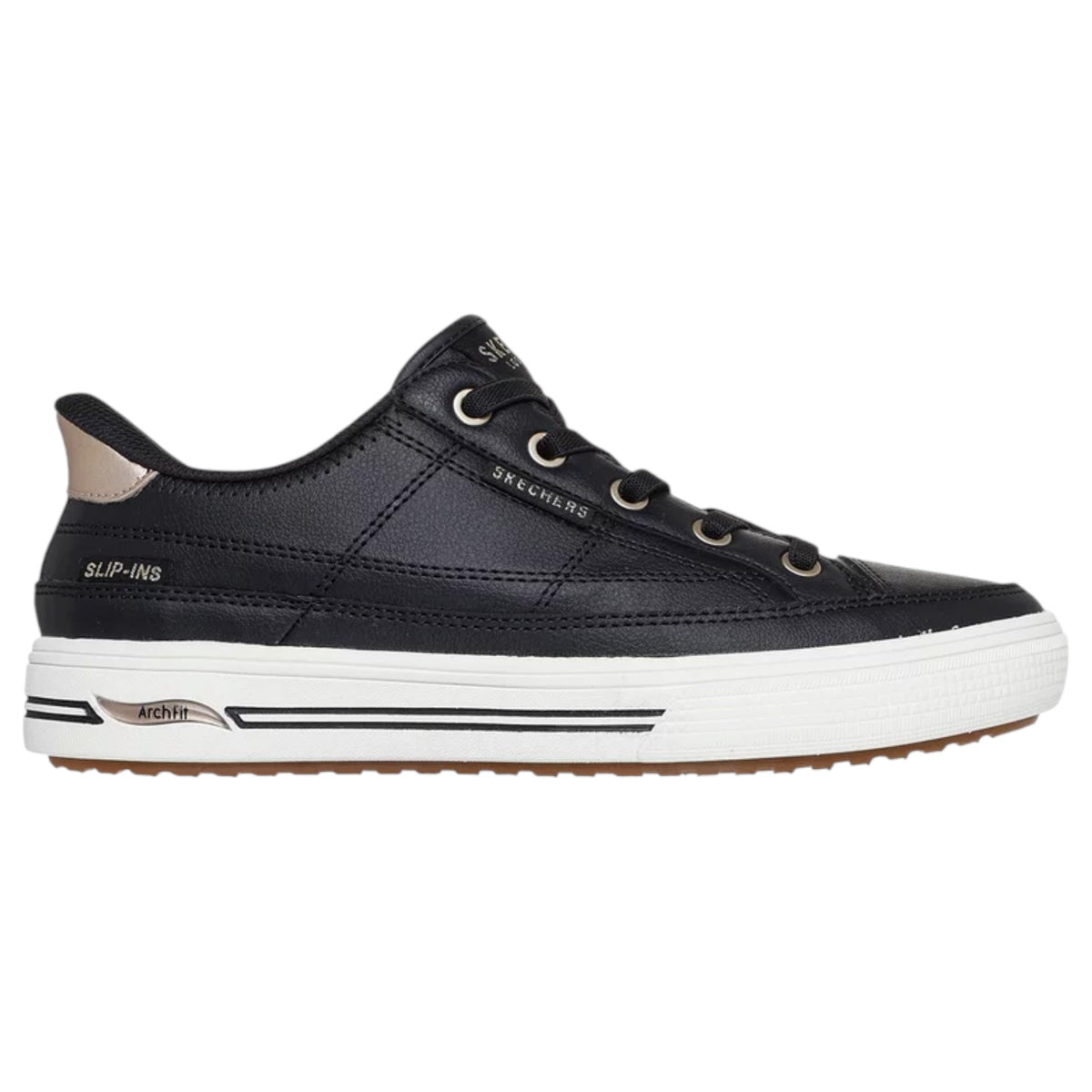 Womens Skechers Arch Fit Arcade - Catch Ya There Shoes Black