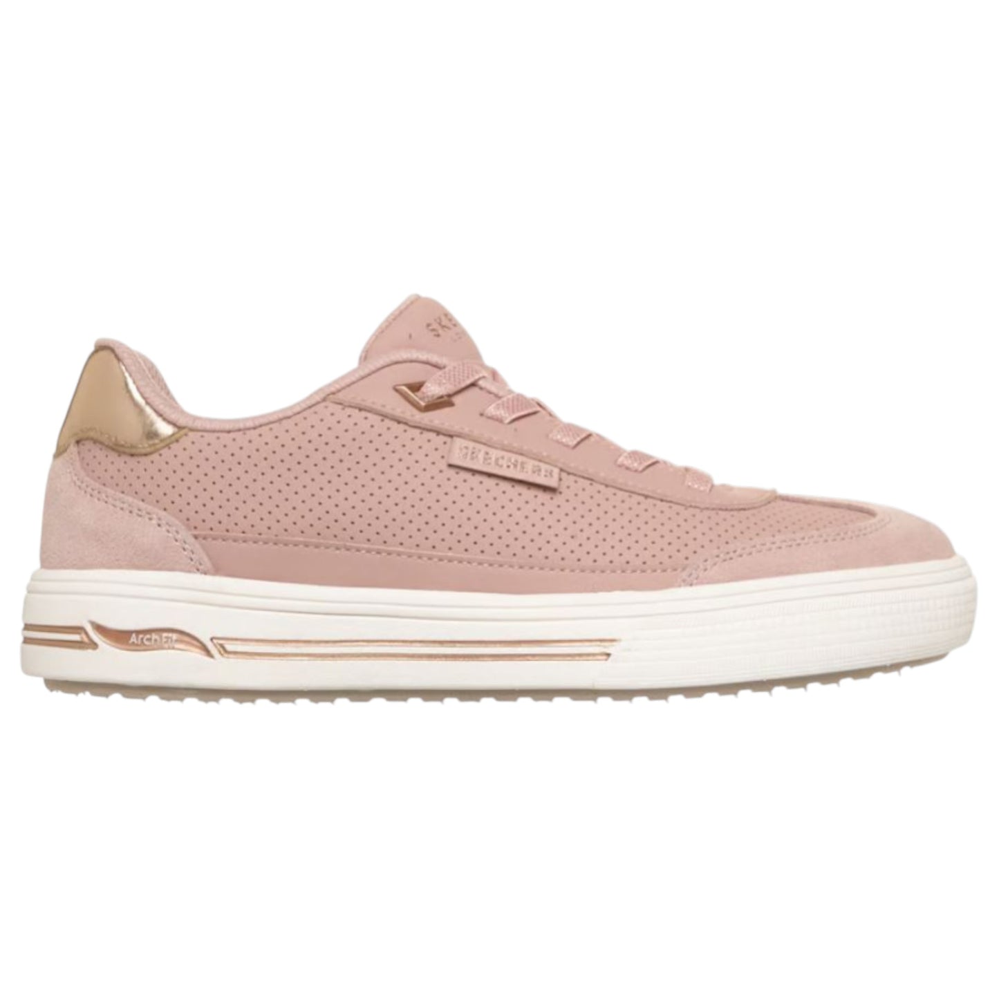 Womens Skechers Arch Fit Arcade - Diamond Daze Shoes Blush