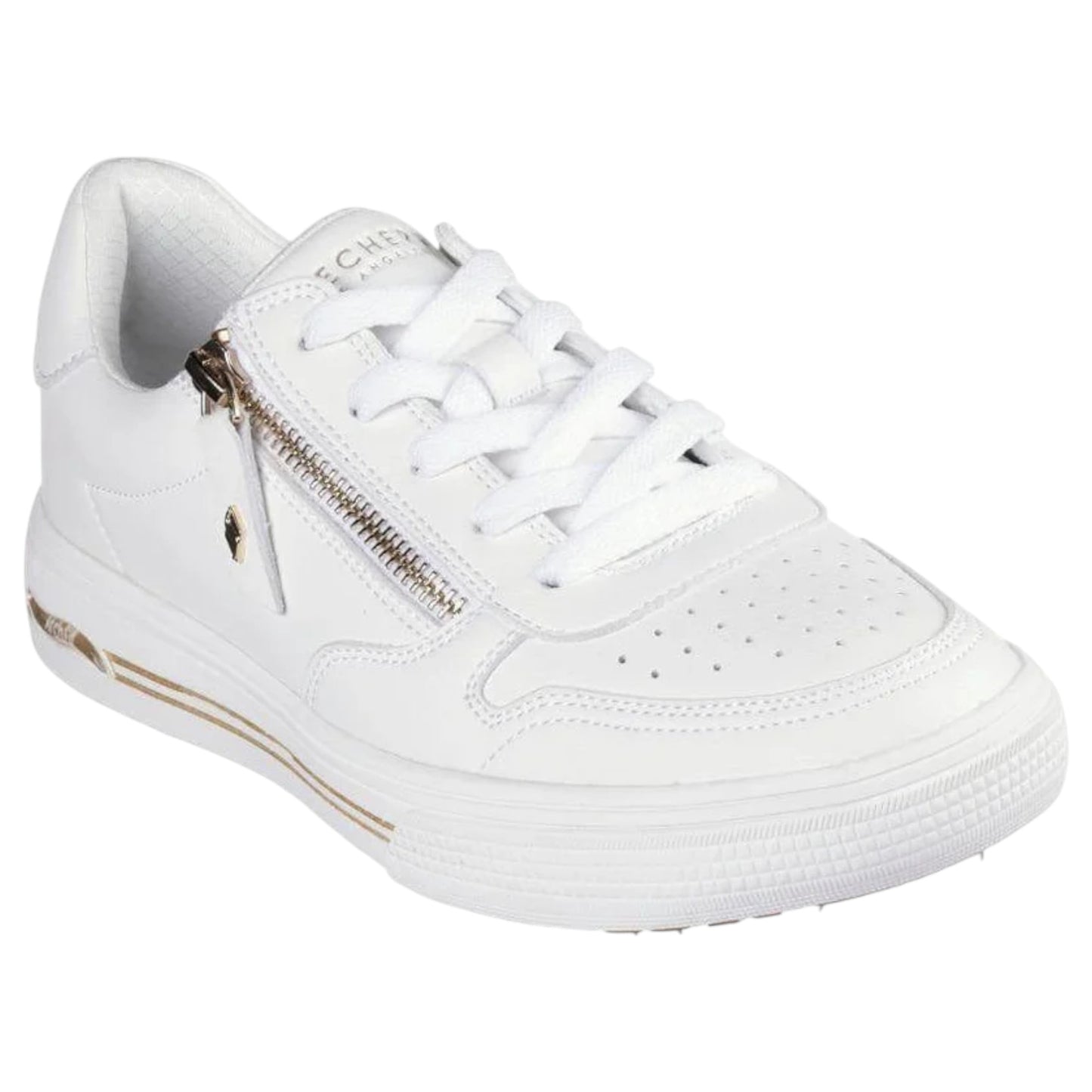 Womens Skechers Arch Fit Arcade - Stroll`N Athletic Shoes White