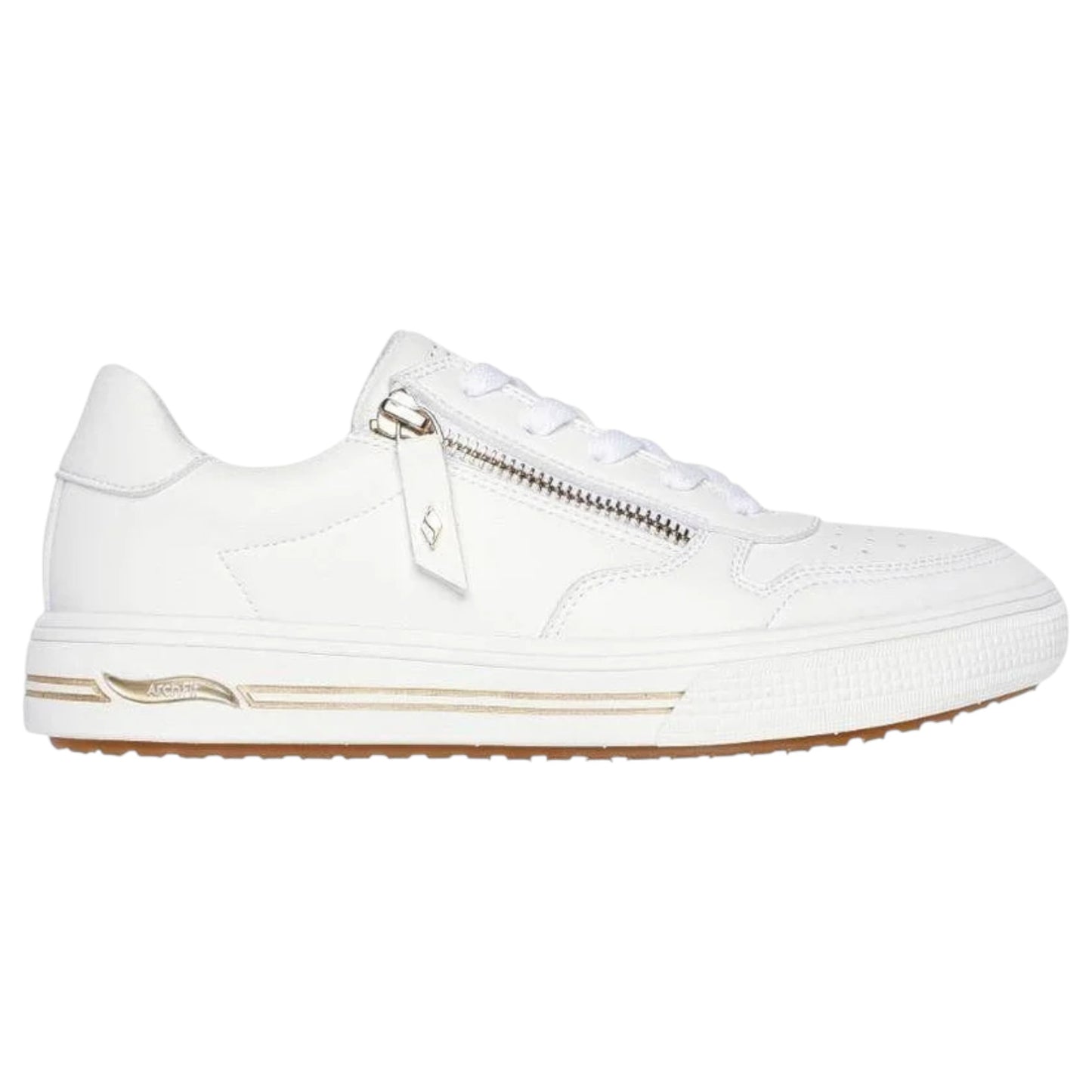 Womens Skechers Arch Fit Arcade - Stroll`N Athletic Shoes White