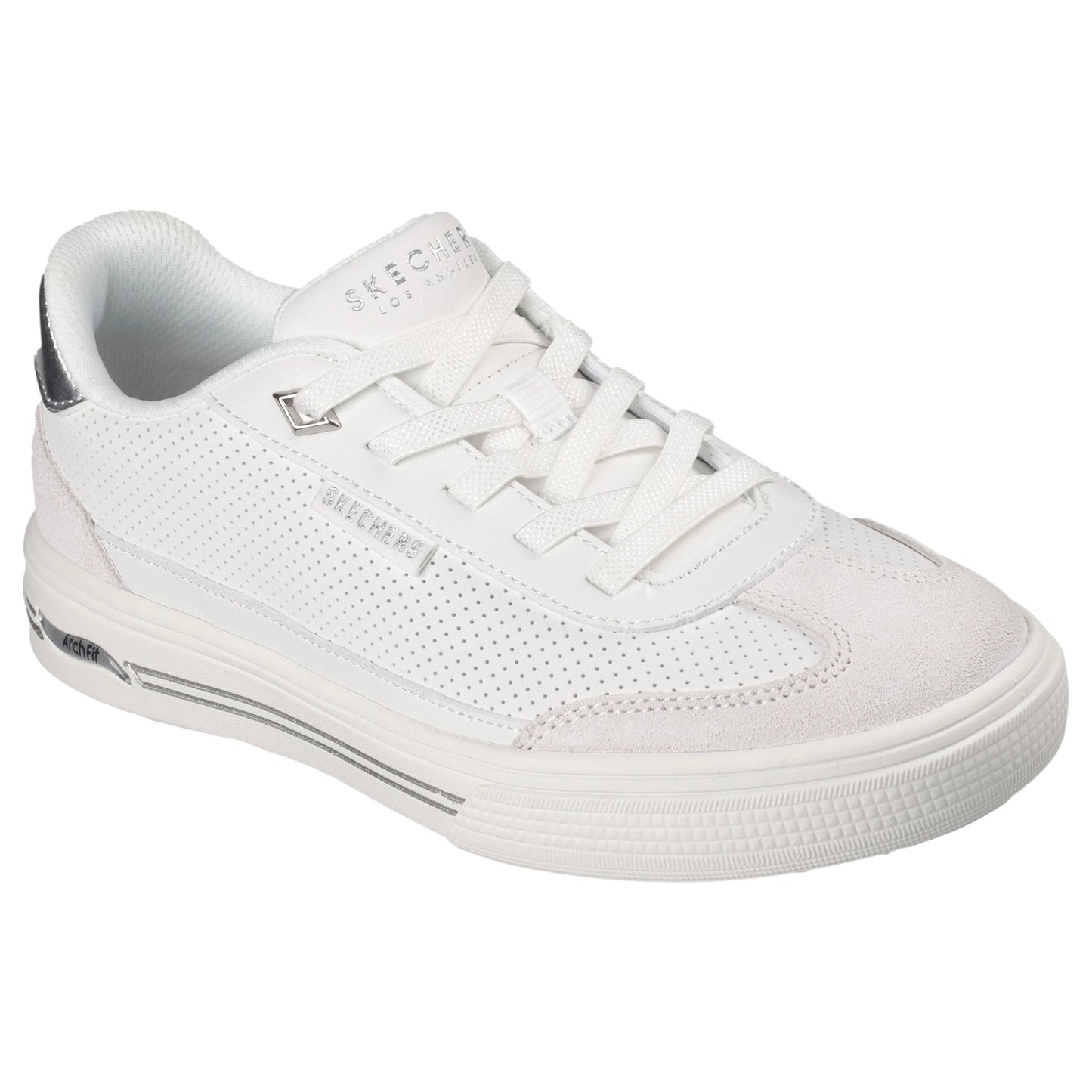 Womens Skechers Arch Fit Arcade Shoes White