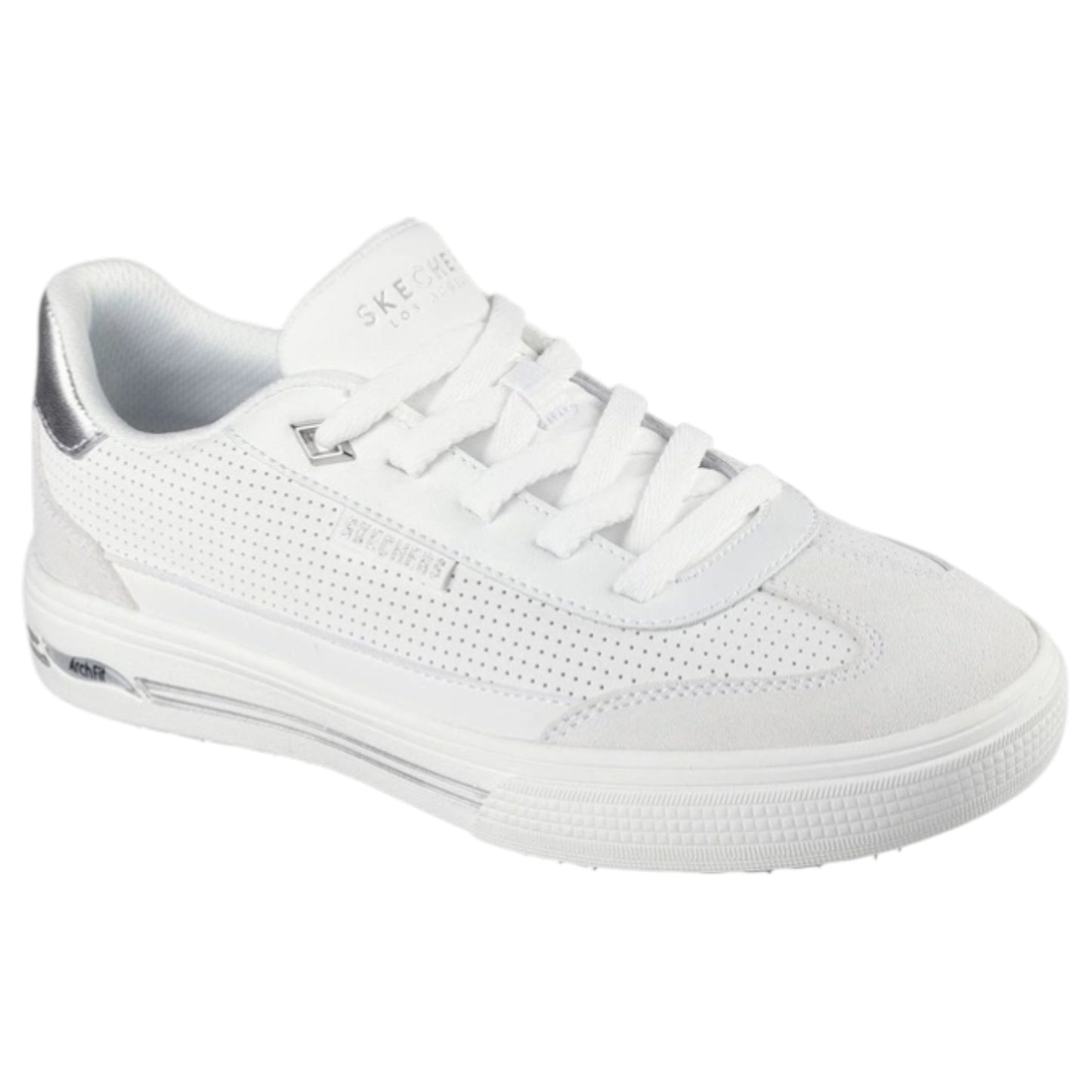 Womens Skechers Arch Fit Arcade Shoes White