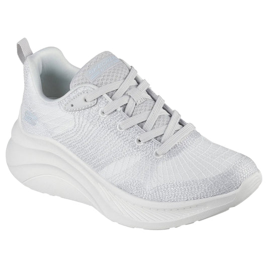 Womens Skechers Bobs Chaos Hi - Radiant One Athletic Shoes Light Grey