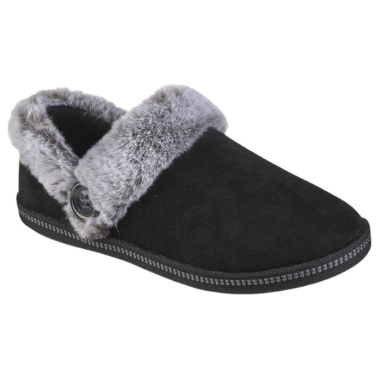 Womens Skechers Cozy Campfire - French Toast Slippers Black