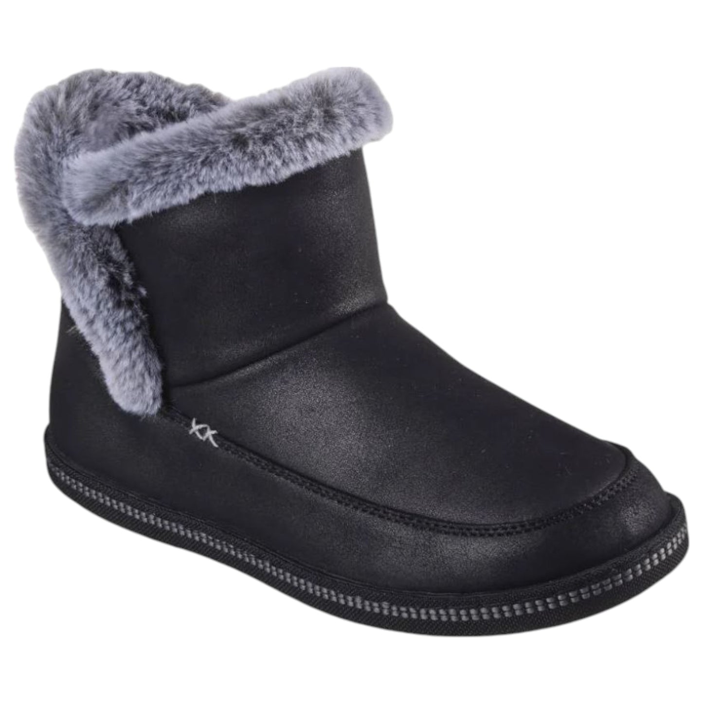 Womens Skechers Cozy Campfire Fresh Breeze Slippers Black