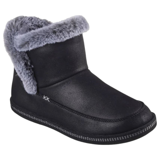 Womens Skechers Cozy Campfire Fresh Breeze Slippers Black