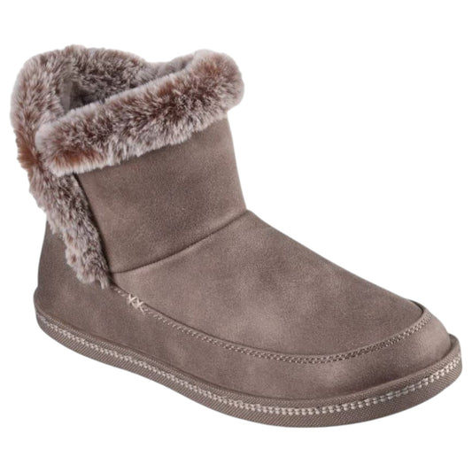 Womens Skechers Cozy Campfire Fresh Breeze Slippers Dark Taupe