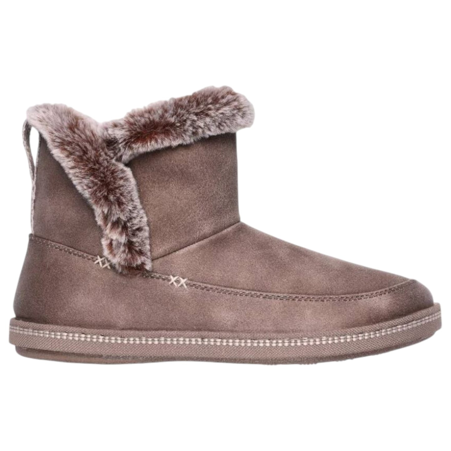 Womens Skechers Cozy Campfire Fresh Breeze Slippers Dark Taupe
