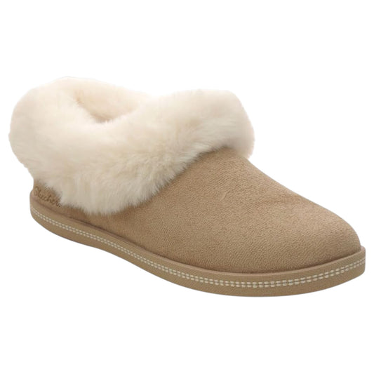 Womens Skechers Skechers Cozy Campfire - Winter Nights Slippers Sand