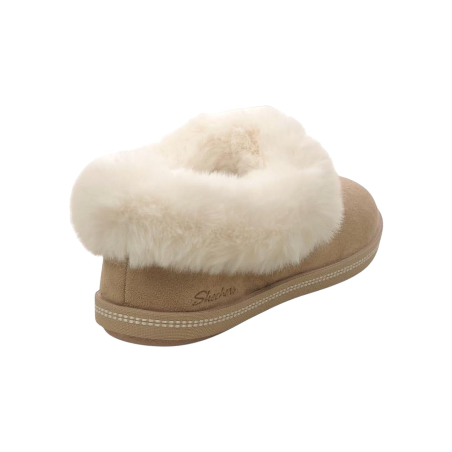 Womens Skechers Skechers Cozy Campfire - Winter Nights Slippers Sand