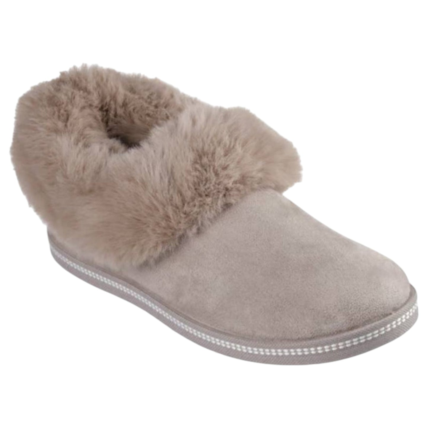 Womens Skechers Cozy Campfire- Winter Nights Slippers Taupe