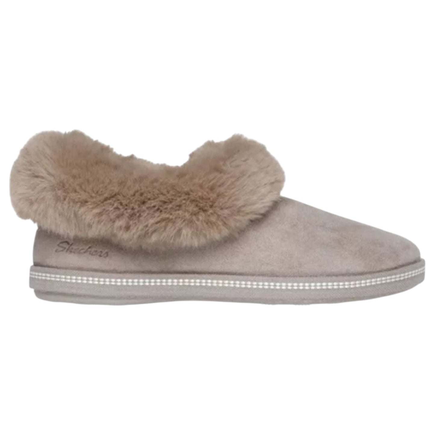 Womens Skechers Cozy Campfire- Winter Nights Slippers Taupe