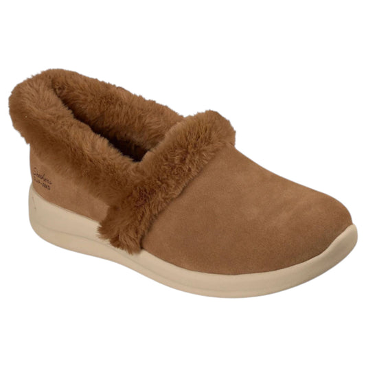 Womens Skechers Cozy Escape - Snowy Bliss Slippers Chestnut