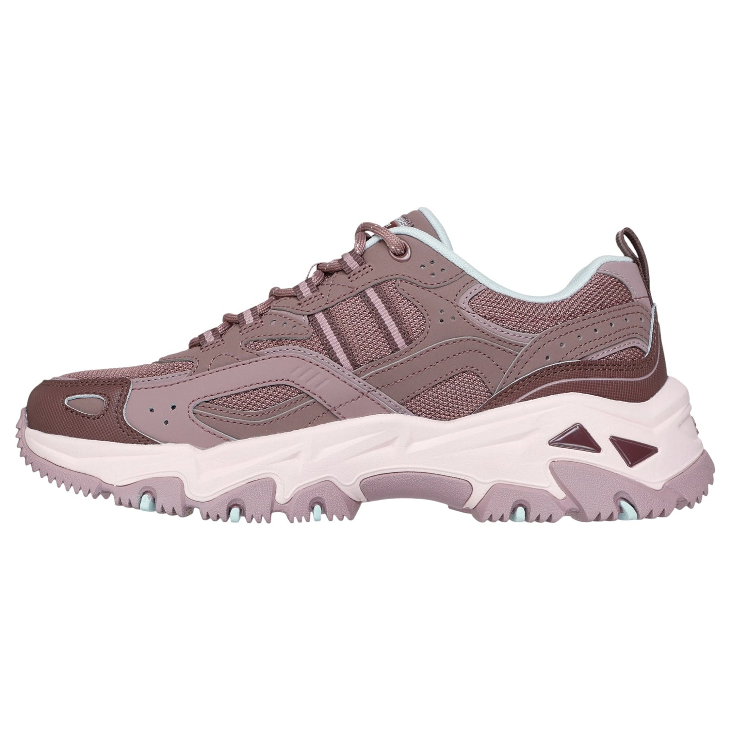 Womens Skechers D'Lites Hiker - Echo Lake Athletic Shoes Dark Mauve