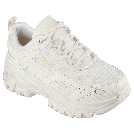Womens Skechers D'Lites Hiker - Echo Lake Athletic Shoes Off White