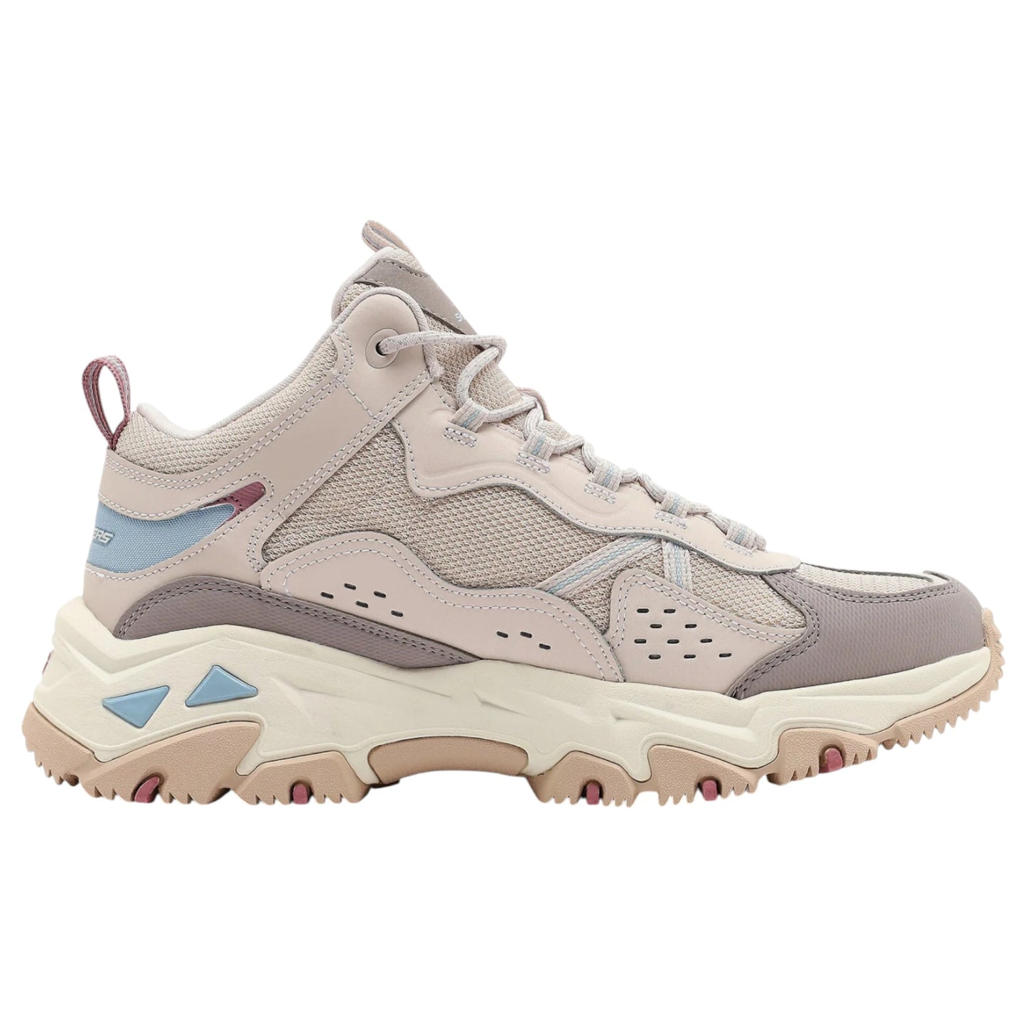 Womens Skechers D'Lites Hiker - Roscran Athletic Shoes Natural/Multi