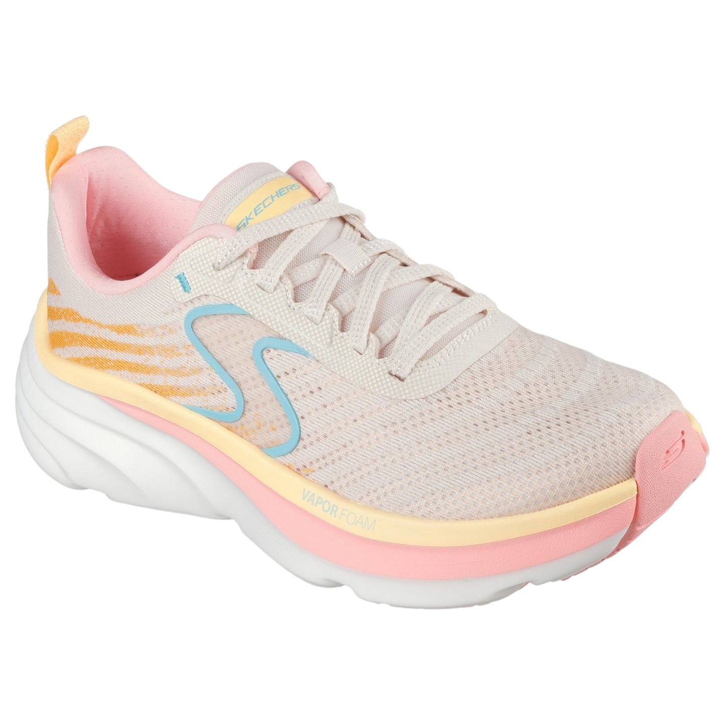 Womens Skechers D'Lux Vapor Athletic Shoes Natural Multi