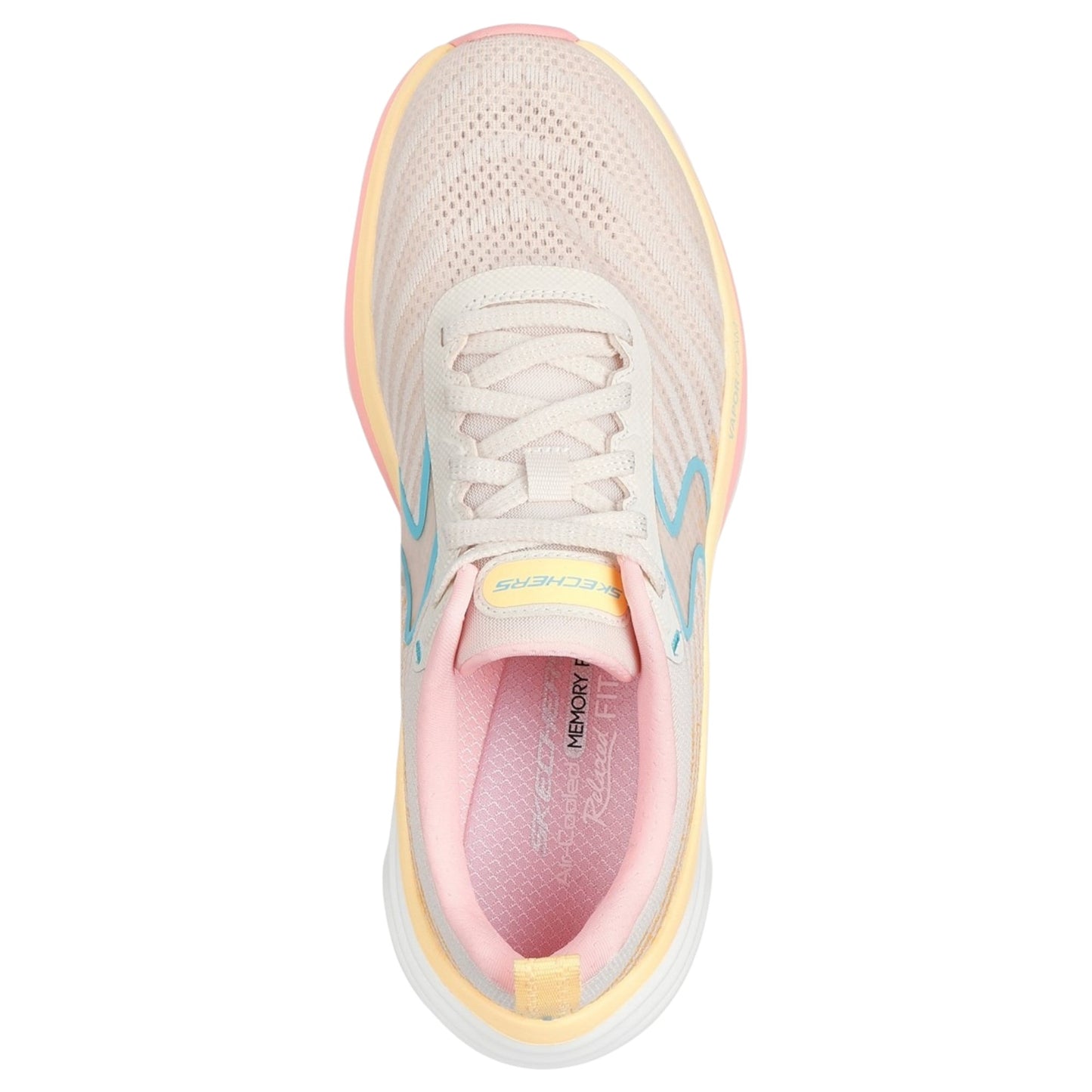 Womens Skechers D'Lux Vapor Athletic Shoes Natural Multi