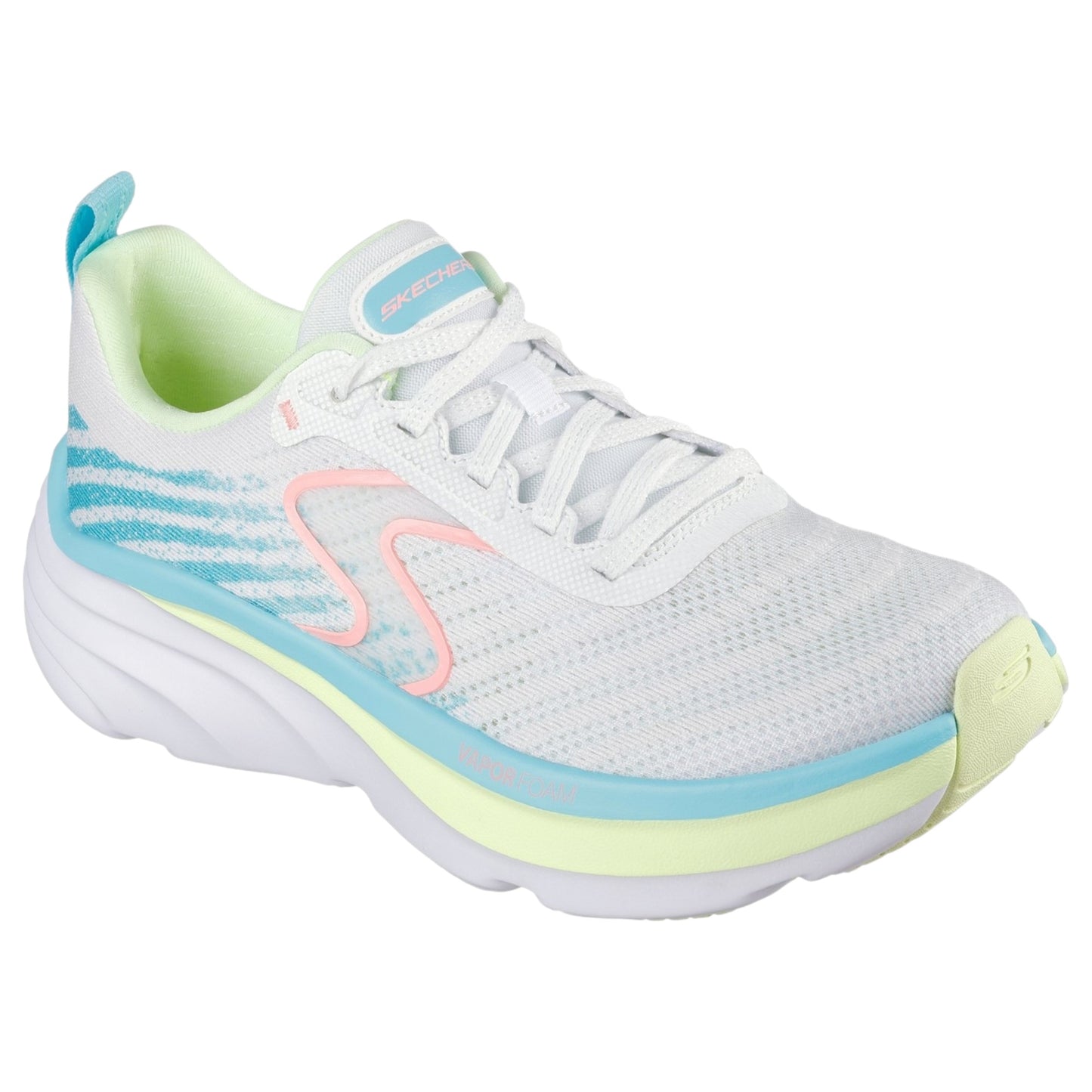 Womens Skechers D'Lux Vapor Athletic Shoes White Multi