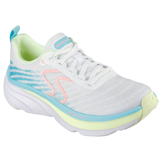Womens Skechers D'Lux Vapor Athletic Shoes White Multi