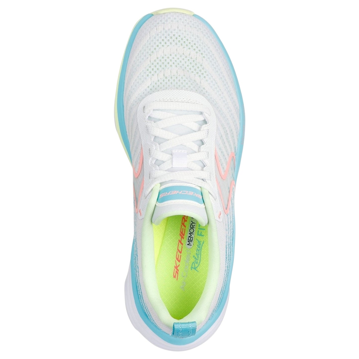 Womens Skechers D'Lux Vapor Athletic Shoes White Multi