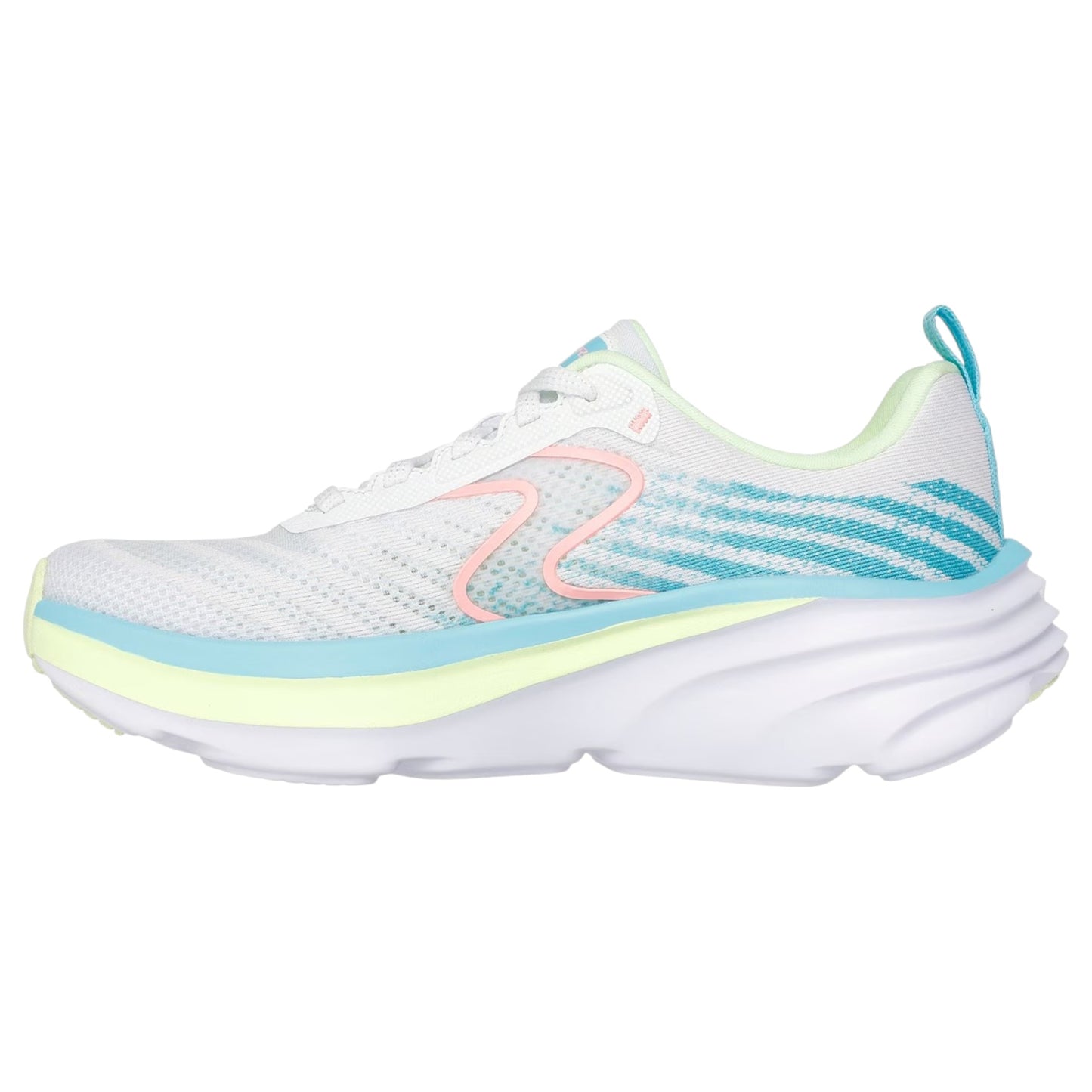 Womens Skechers D'Lux Vapor Athletic Shoes White Multi