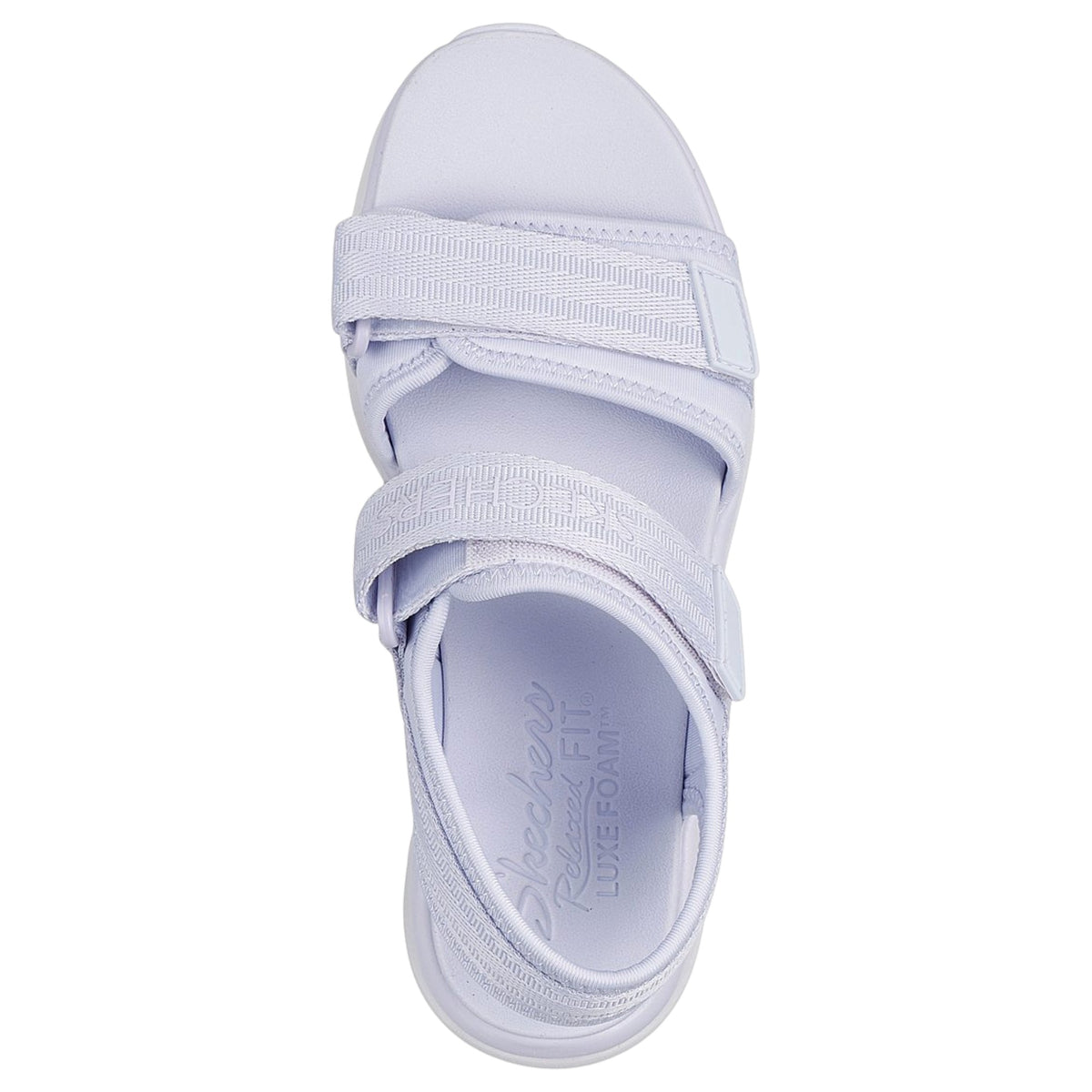 Women Skechers D'Lux Walker - Adored Days - Natural Sandal Lavender