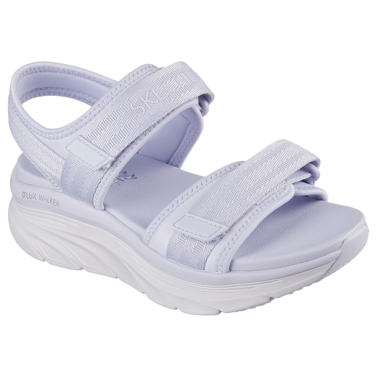 Women Skechers D'Lux Walker - Adored Days - Natural Sandal Lavender