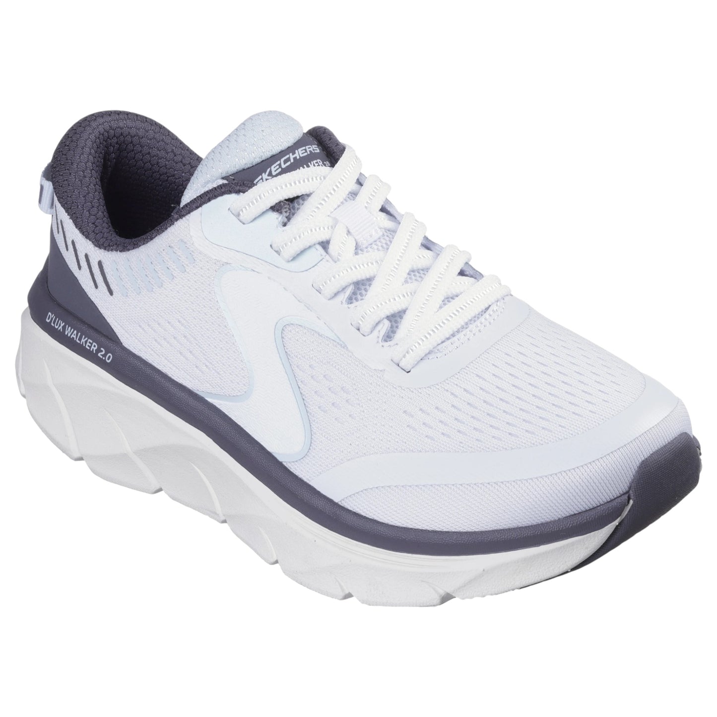 Womens Skechers D'Lux Walker 2.0 - Active Pace Athletic Shoes White