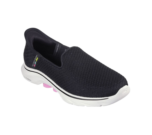 Womens Skechers Go Walk 7- Daley Shoes Black