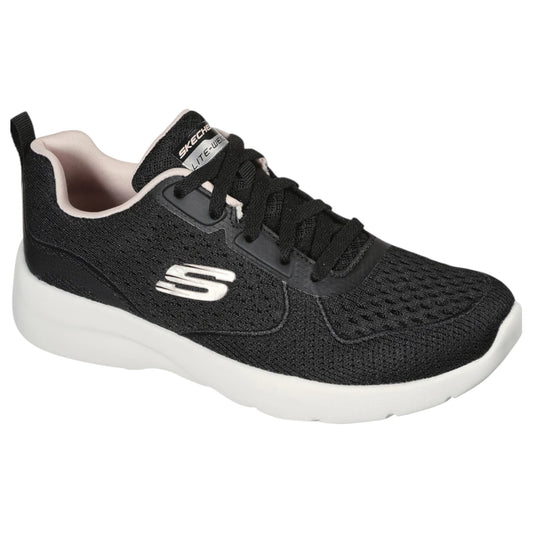 Womens Skechers Dynamight 2.0 Athletic Shoes Black/Pink